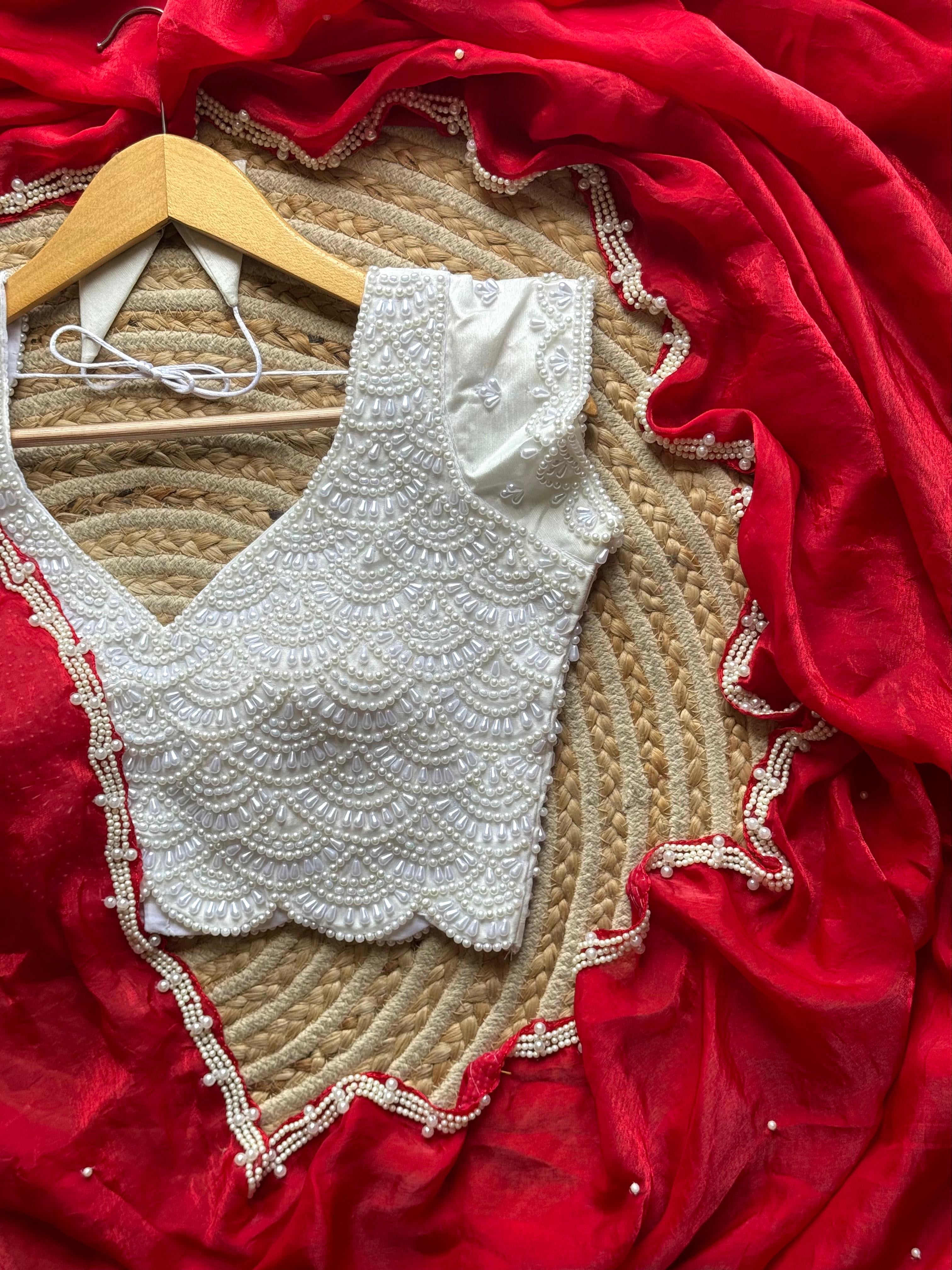 Cherry Embellished Saree