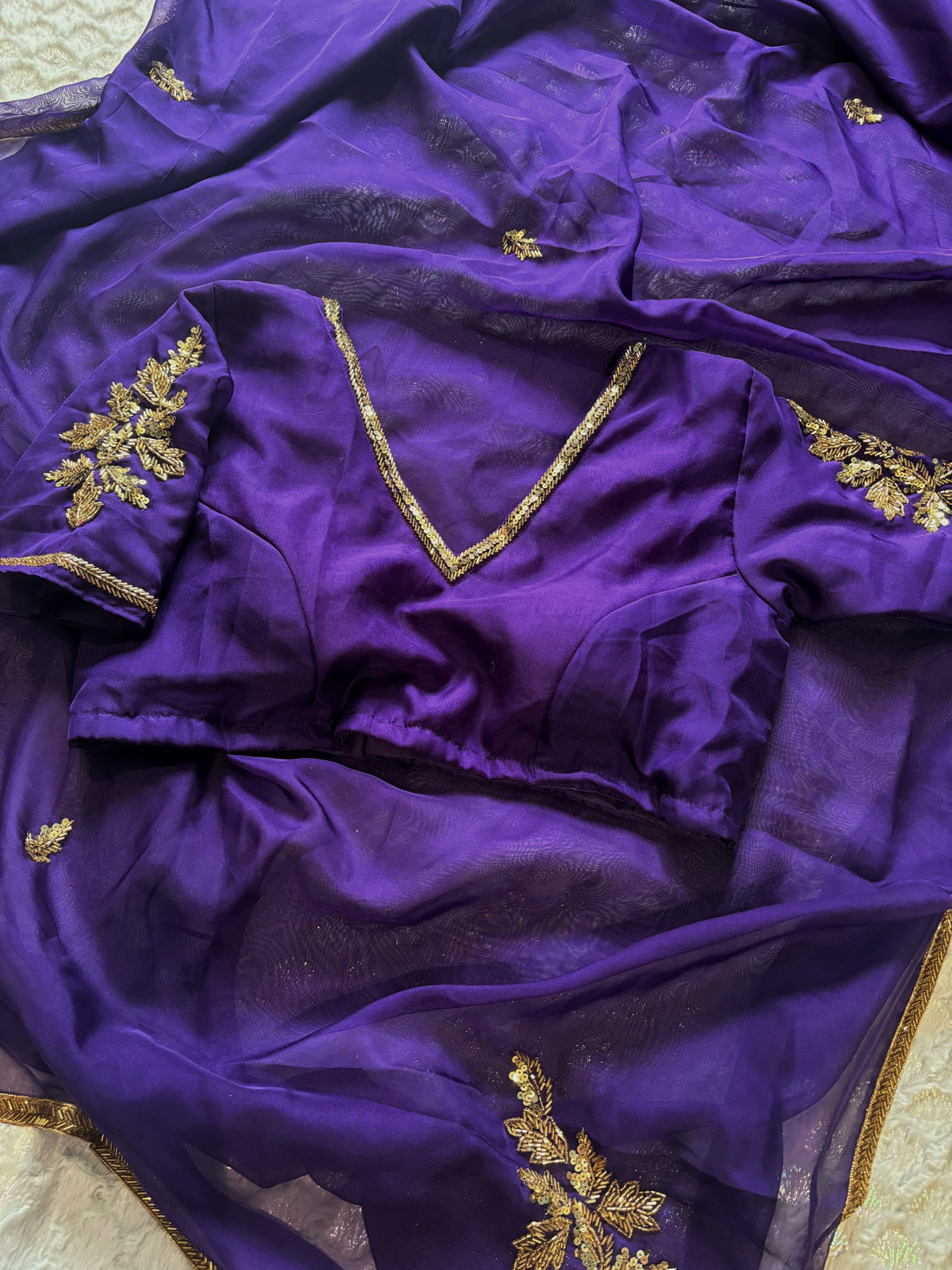Aster Purple Saree