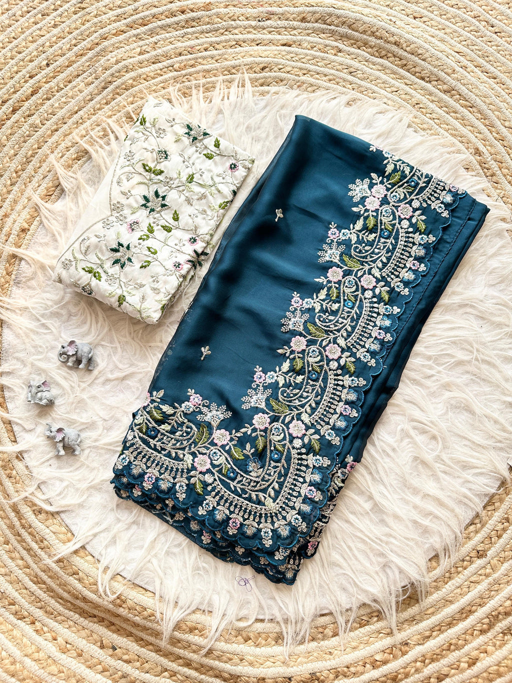 Reba Embroidered Saree