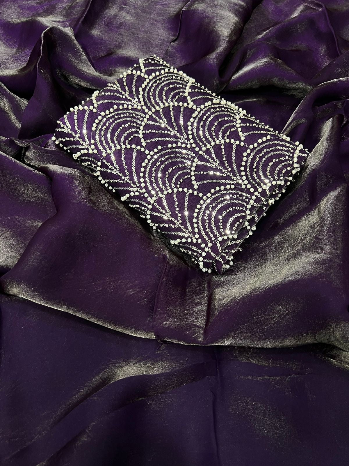Moon Shine Purple Saree