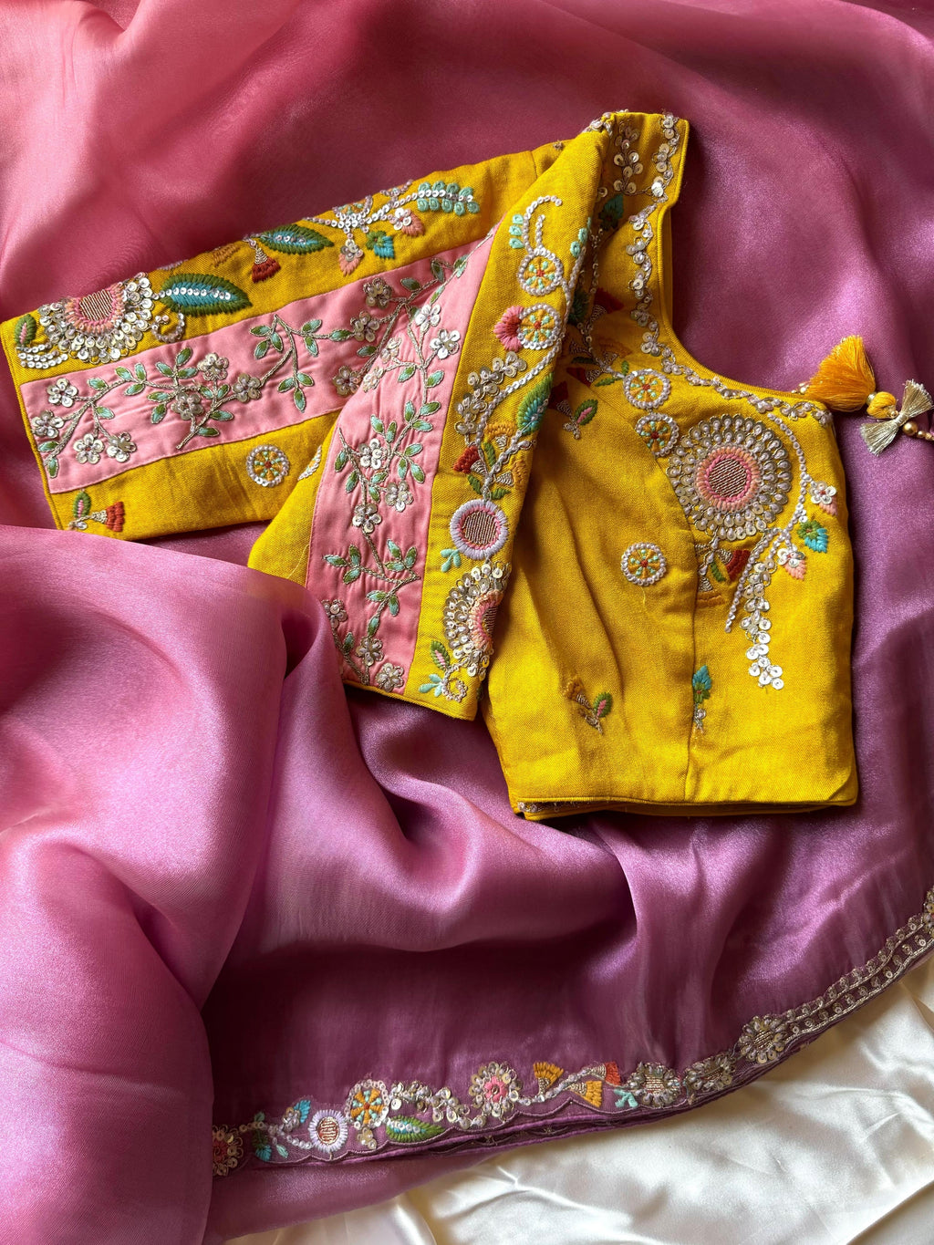 Begonia Embellished Saree