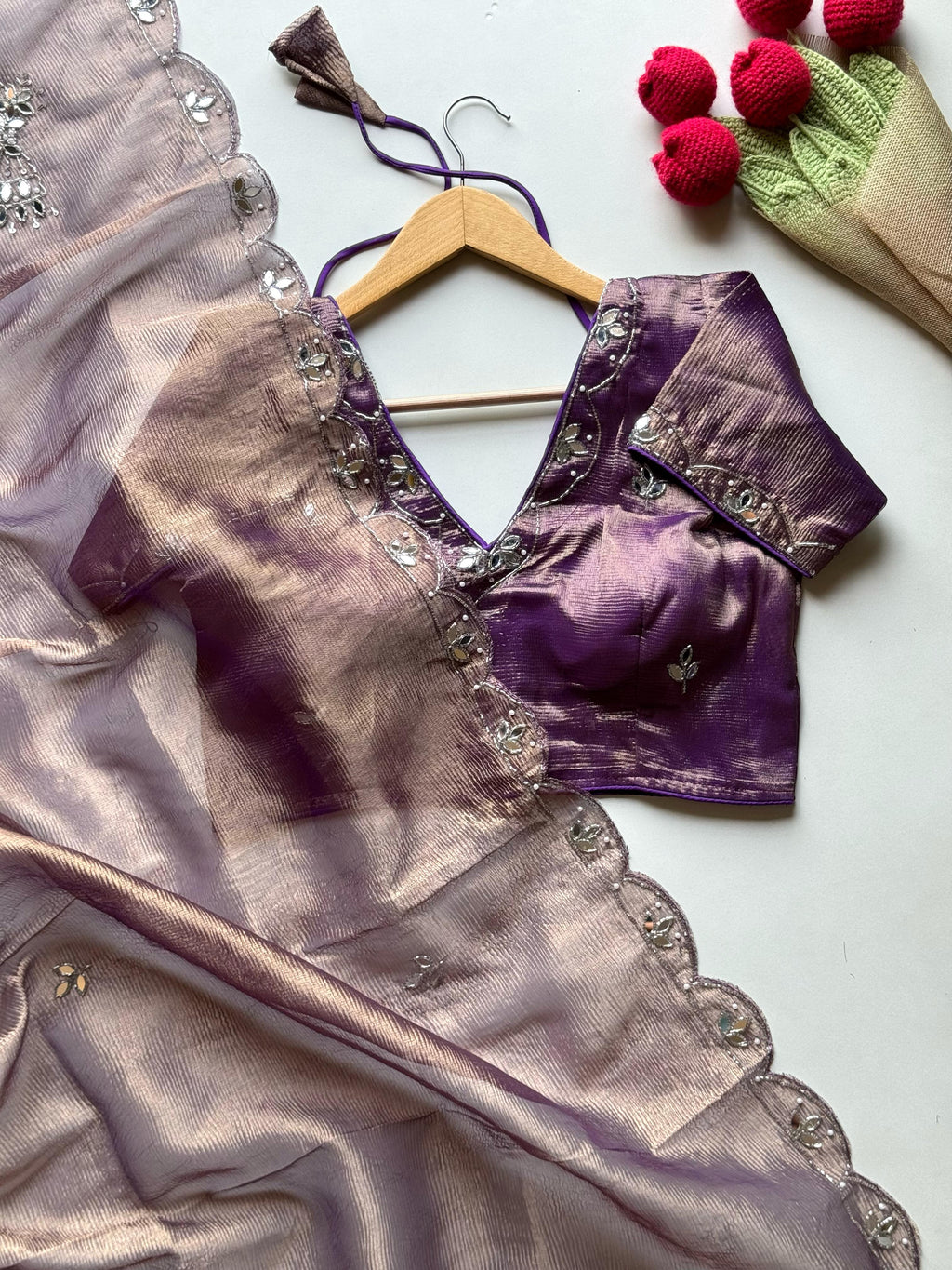 The Regalia Purple Saree