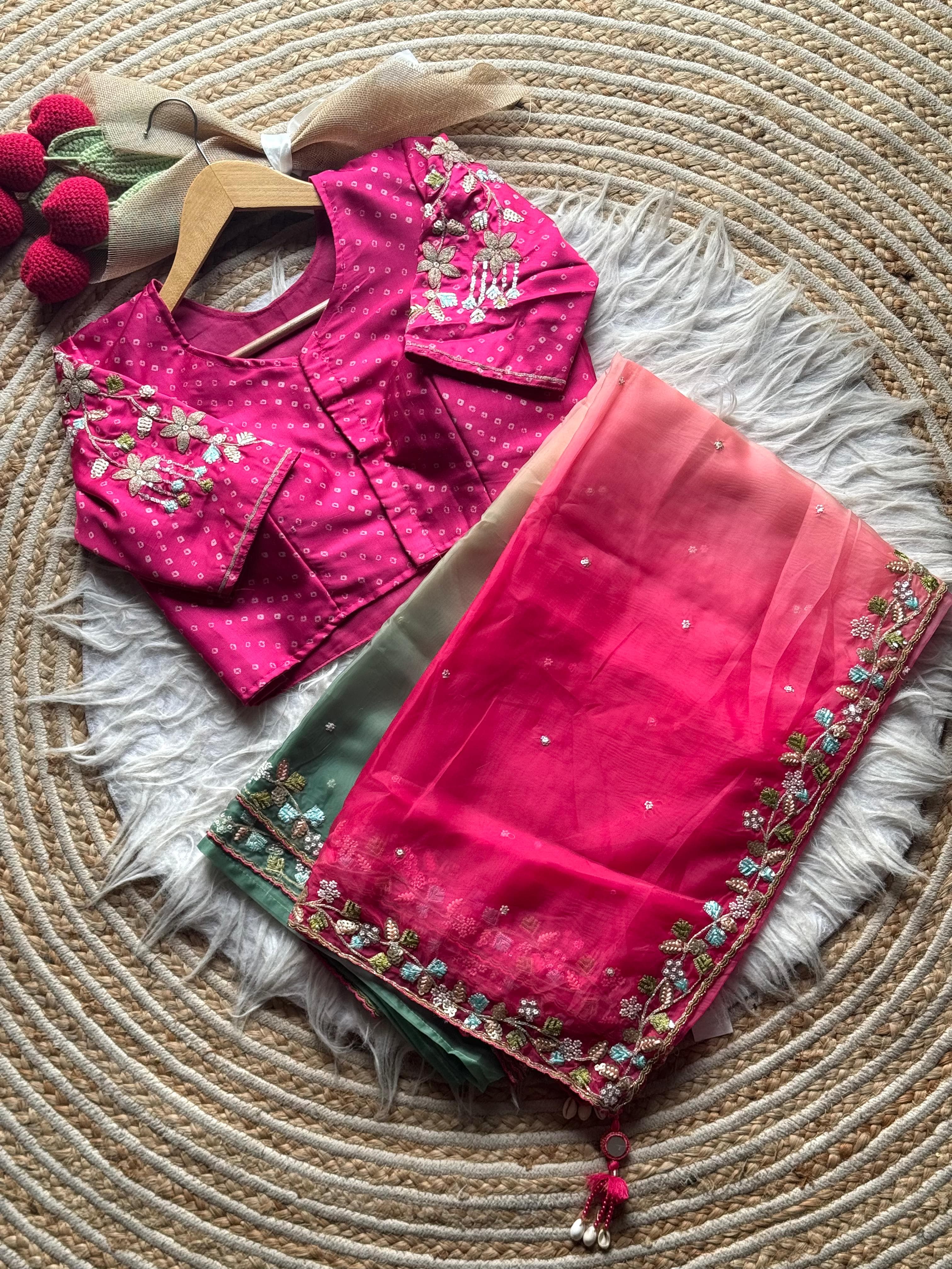 Kesariya Spring Saree